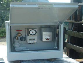 Flush Mounted Fill Point cabinet